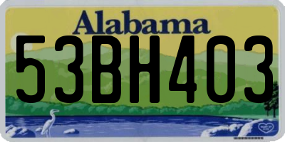 AL license plate 53BH403