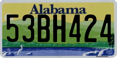 AL license plate 53BH424