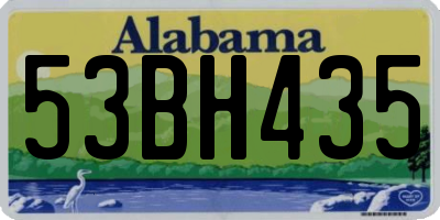 AL license plate 53BH435