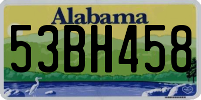 AL license plate 53BH458