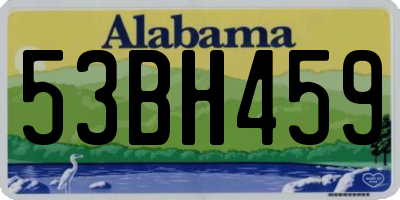 AL license plate 53BH459