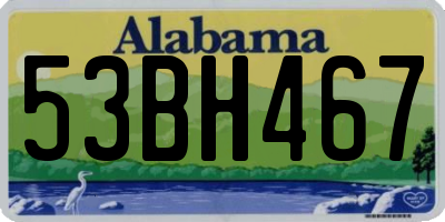 AL license plate 53BH467