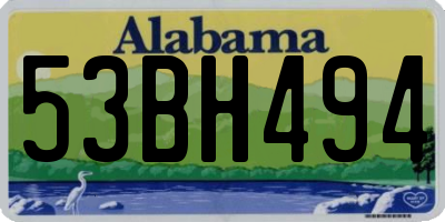 AL license plate 53BH494