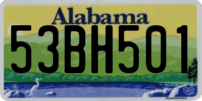 AL license plate 53BH501
