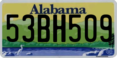 AL license plate 53BH509