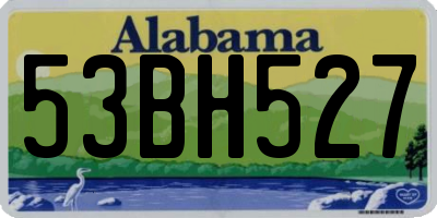 AL license plate 53BH527