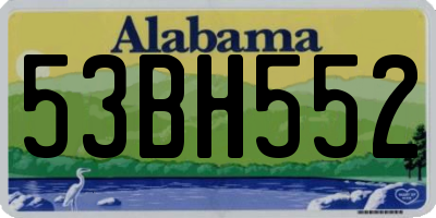 AL license plate 53BH552