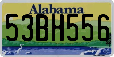 AL license plate 53BH556