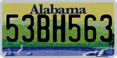 AL license plate 53BH563