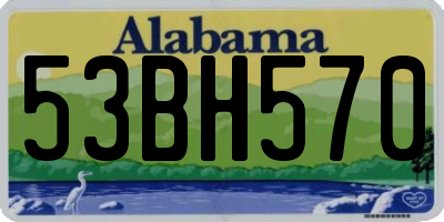 AL license plate 53BH570
