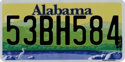 AL license plate 53BH584