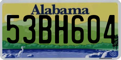 AL license plate 53BH604
