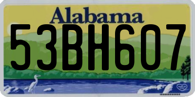 AL license plate 53BH607