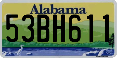 AL license plate 53BH611