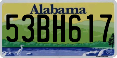 AL license plate 53BH617
