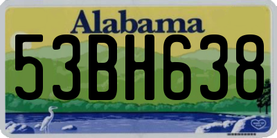 AL license plate 53BH638