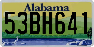 AL license plate 53BH641