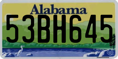 AL license plate 53BH645