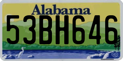 AL license plate 53BH646