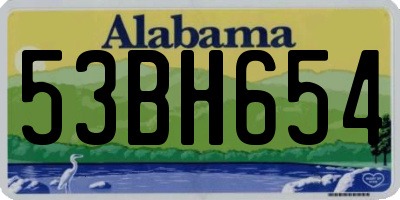 AL license plate 53BH654