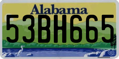 AL license plate 53BH665