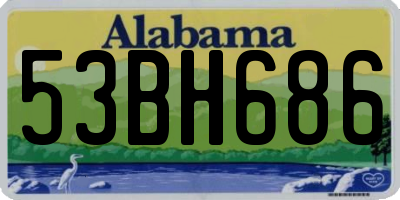 AL license plate 53BH686