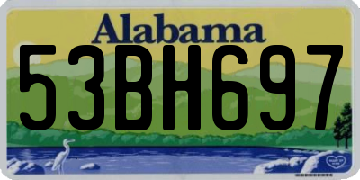 AL license plate 53BH697