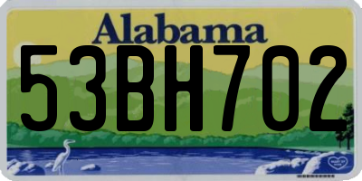 AL license plate 53BH702