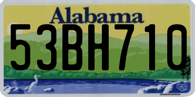 AL license plate 53BH710