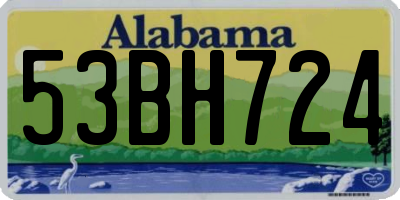 AL license plate 53BH724