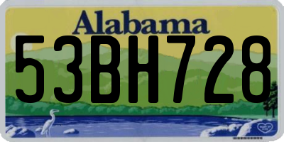 AL license plate 53BH728