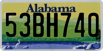AL license plate 53BH740