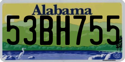 AL license plate 53BH755