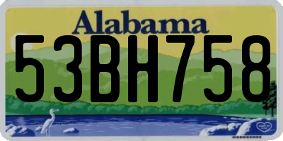 AL license plate 53BH758