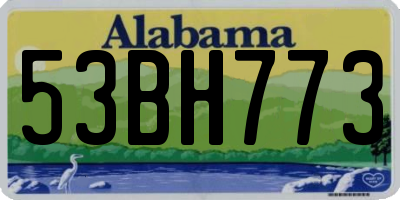 AL license plate 53BH773