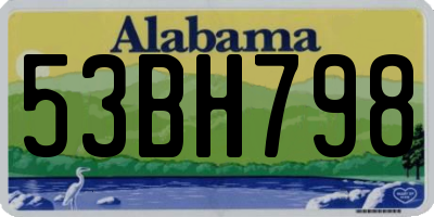 AL license plate 53BH798