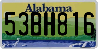 AL license plate 53BH816