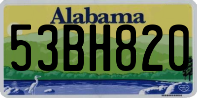 AL license plate 53BH820