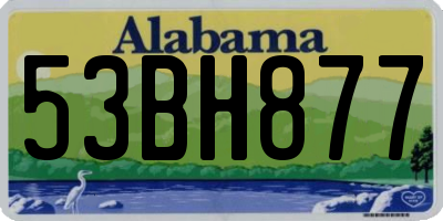 AL license plate 53BH877
