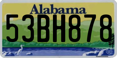 AL license plate 53BH878