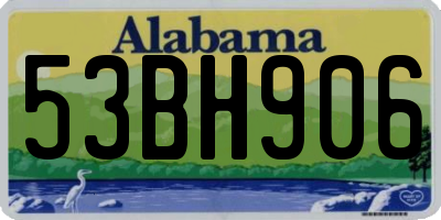 AL license plate 53BH906