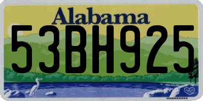 AL license plate 53BH925