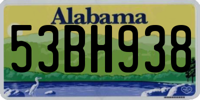 AL license plate 53BH938