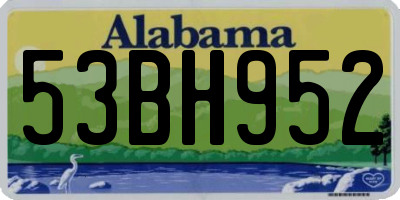AL license plate 53BH952
