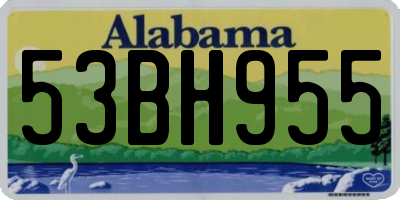 AL license plate 53BH955
