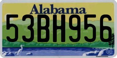 AL license plate 53BH956