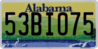 AL license plate 53BI075