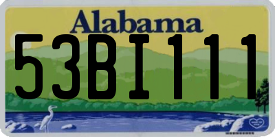 AL license plate 53BI111