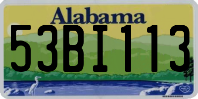 AL license plate 53BI113