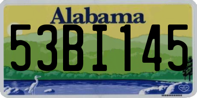 AL license plate 53BI145